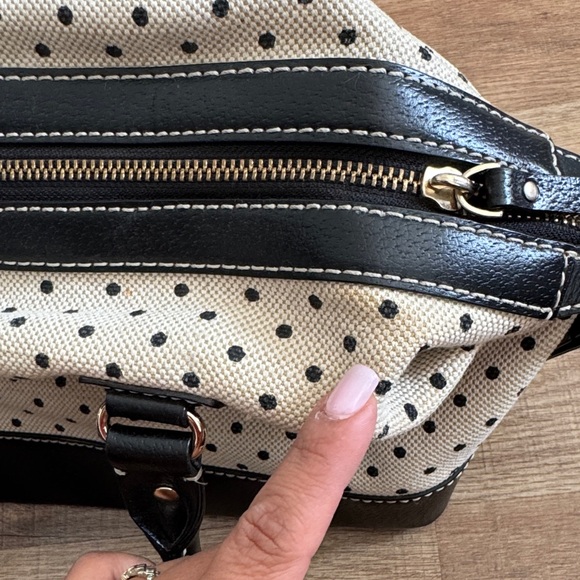 Kade Spade Dr Bag Satchel cream polkadot bag - Picture 16 of 16